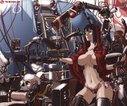 1girls 2boys adeptus_mechanicus big_breasts book breasts circle_a cleavage cyborg dreadnought female hood mechanical_arm mostly_nude multiple_boys open_clothes open_shirt panties partially_clothed robotic_arm rule_63 servo-skull shirt skull skull_probe space_marine tactical_dreadnaught techpriest thighhighs ultramarines underwear warhammer_(franchise) warhammer_40k rating:Explicit score:70 user:bot