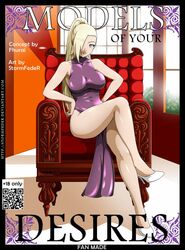 blonde_hair chair cover_page curvaceous curves dress female female_only green_eyes ino_yamanaka large_breasts long_hair naruto naruto_shippuden qr_code sitting solo stormfeder voluptuous rating:Safe score:94 user:MadaraZK