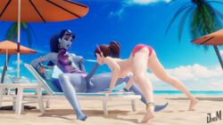 1futa 1girls 3d anklet barefoot beach bent_over big_ass big_penis bikini breasts breasts_out brown_hair circumcised d.va denisem erection feet fellatio female full-package_futanari futa_on_female futanari hoop_earrings human just_the_tip legs long_hair nail_polish nipples one-piece_swimsuit outdoors outside overwatch penis ponytail purple_hair purple_skin purple_toenails sex spread_legs swimsuit swimsuit_aside tattoo testicles tiptoes topless widowmaker yellow_eyes rating:Explicit score:274 user:DeniseM