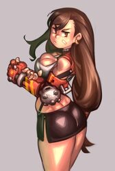 1girls brown_hair cleavage clothed female female_only final_fantasy final_fantasy_vii kelvin_hiu long_hair looking_at_viewer looking_back skirt solo tagme tifa_lockhart rating:Safe score:47 user:BMX_180