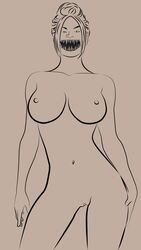 1girls 2d areola areolae breasts female female_only line_art mileena mortal_kombat mortal_kombat_11 naked nipples nude nude_female pussy shizzyzzzzzz solo traced vector_trace rating:Explicit score:17 user:fuckedupmileena