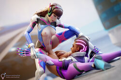 2futas 3d 3d_(artwork) anal anal_creampie anal_missionary anal_sex autofellatio brown_hair brunette cum cum_in_ass cum_in_mouth cum_in_own_mouth cum_inside d.va functionally_nude futa_on_futa futa_only futanari justfuta medium_breasts missionary_position nude oral_creampie overwatch sombra tagme rating:Explicit score:287 user:michaelp1802