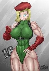 1girls android_18 cammy_white cammy_white_(cosplay) dragon_ball female female_only magnificentsexygals solo street_fighter tagme rating:Explicit score:33 user:MagnificentSexyGals