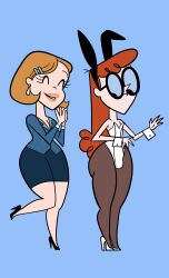  aged_up dexter dexter's_laboratory dualityiris femboy lisa_the_babysitter playboy_bunny red_hair trap  rating:questionable score: user:bot