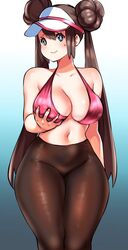 1girls big_breasts blue_eyes bra brown_hair cap curvy_figure female hat human kenron_toqueen large_breasts leggings long_hair nintendo pale-skinned_female pale_skin pokemon pokemon_bw pokemon_bw2 rosa_(pokemon) sweat thick_thighs thighs tight_pants twintails wide_hips rating:Questionable score:190 user:Ugabuga