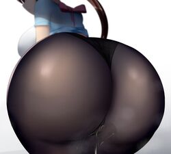 1girls ass ass_focus big_ass big_breasts black_pantyhose bottom_heavy brown_hair cameltoe female genital_fluids huge_ass large_ass long_hair looking_at_viewer massive_ass nintendo pale-skinned_female pale_skin panties_visible_through_clothing pantyhose pokemon pokemon_bw pokemon_bw2 pussy_juice rosa_(pokemon) sana!rpg sideboob thick_ass twintails white_background rating:Questionable score:258 user:Ugabuga