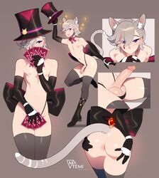 1femboy 2boys absurdres animal_ear_fluff animal_ears anus anus_peek artist_logo artist_name ass black_bow black_footwear black_gloves black_headwear blowjob blush boots bow brown_background card cat_boy cat_ears cat_tail catboy choker collarbone commentary covering_crotch covering_own_mouth covering_privates crotchless crotchless_panties elbow_gloves english_commentary erection fellatio femboy femboy_focus feminine_male gay genshin_impact girly gloves grey_hair grey_tail grey_thighhighs hair_over_one_eye hat hat_ribbon heart heart-shaped_pupils highleg highleg_panties highres lyney_(genshin_impact) male male_focus male_only matemi multicolored_hair multiple_boys navel nipples nude oral otoko_no_ko panties penis pink_bow pink_choker pink_hair playing_card purple_eyes ribbon shadow short_hair simple_background spread_anus streaked_hair swept_bangs symbol-shaped_pupils teardrop_facial_mark thighhighs top_hat trap underwear yaoi rating:Explicit score:452 user:bot