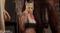 1girls 2boys 3d ahri big_penis blacked blacked_clothing blank3d blonde_hair cuckold dark-skinned_male dark_skin english_text female femdom interracial k/da_all_out_ahri k/da_all_out_series large_breasts league_of_legends light-skinned_female light-skinned_male light_skin male middle_finger partial_male penis_size_difference small_penis small_penis_humiliation text rating:Explicit score:247 user:Snowpuppy