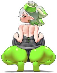 1girls ass ass_focus big_ass breasts dat_ass female huge_ass inkling light-skinned_female light_skin marie_(splatoon) nintendo nobunagapero peronattu short_hair splatoon splatoon_(series) tentacle_hair thick_thighs white_hair rating:Questionable score:100 user:Aeolus_HX