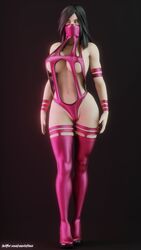 1girls 3d big_ass blender cleavage clothed clothing female female_only large_breasts mask mavixtious mileena mortal_kombat pinup sideboob solo thick_thighs thighhighs wide_hips rating:Questionable score:98 user:justausername