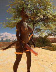  3d anthro anubian_jackal anubis balls big_ass big_penis breasts carnal_instinct egyptian furry furry_only futa_only futanari game horse_penis horsecock horsecock_futanari jackal solo zrodod5  rating:explicit score: user:zrodod5