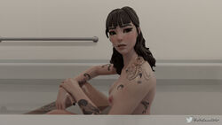 1girls 3d bath bathing bathroom black_nails breasts completely_nude completely_nude_female female female_only fortnite hlewdiv long_hair nail_polish nipples phaedra_(fortnite) pov_eye_contact sitting solo tagme tattoo wet wet_skin rating:Explicit score:11 user:mpcmg2