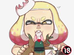 1futa 1girls censored cum_in_mouth endured_face female futa_on_female futanari inkling marina_(splatoon) mouth_fetish mouth_full_of_cum mouth_hold nintendo nuranura-san open_mouth oral pearl_(splatoon) penis simple_background splatoon splatoon_2 tagme white_background rating:Explicit score:166 user:UnderTheBlue