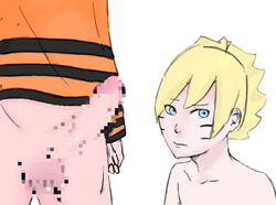 2boys age_difference balls before_sex blonde_hair blue_eyes boruto:_naruto_next_generations bottomless censored erection father_and_son gay incest kowa looking_at_viewer looking_away male male/male male_only naruto naruto_(series) no_panties no_pants older_male older_man_and_younger_boy pale-skinned_male pale_skin penis rape size_difference standing testicles topless uzumaki_boruto uzumaki_naruto whisker_markings whiskers white_background yaoi yellow_hair younger_male rating:Explicit score:15 user:firefly_kunai