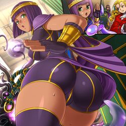 big_breasts clothed_female dark-skinned_female female fushisha_o menat nipples short_hair solo_female street_fighter rating:Explicit score:57 user:Ponic5