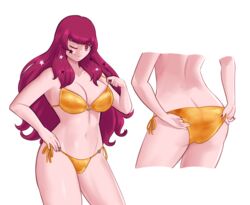 1girls absurdres adjusting_clothes adjusting_swimsuit alternate_costume ass big_ass bikini breasts cleavage cropped_legs facial_mark female female_only fire_emblem fire_emblem_engage gold_bikini gold_swimsuit groin hair_ornament highres large_breasts long_hair looking_at_viewer multiple_views nail_polish navel nintendo o-ring o-ring_bikini o-ring_top obsidianwasp one_eye_closed red_eyes red_hair side-tie_bikini_bottom simple_background smile solo star_(symbol) star_facial_mark star_hair_ornament swimsuit white_background yellow_bikini yellow_swimsuit yunaka_(fire_emblem) rating:Questionable score:3 user:kris923