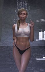 1girls 3d abs areolae athletic athletic_female bare_midriff blonde_hair breasts brown_eyes busty cassie_cage erect_nipples female freckles hourglass_figure light_skin lingerie long_hair looking_at_viewer medium_breasts mortal_kombat mortal_kombat_11 naughty_face navel nipples ponytail see-through see-through_clothing shower slim solo standing tagme tank_top tied_hair toned toned_female water wet wet_clothes wide_hips wildynsfw rating:Questionable score:135 user:lobixis