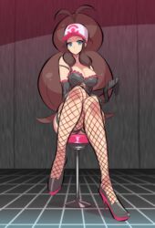 1girls alternate_costume animal_ears blush breasts brown_eyes brown_hair bunny_ears bunnysuit curvy female female_only female_protagonist female_solo high_heels high_resolution hilda_(pokemon) huge_breasts indoors large_breasts long_hair looking_at_viewer nac000 nintendo pokemon pokemon_bw shoes sitting_on_stool solo stool thick_thighs thighs very_high_resolution visor_cap whip rating:Explicit score:168 user:TwinkieLord