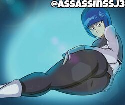 1girls armor assassinssj3 battle_armor blue_hair bob_cut clothed curvaceous curves curvy curvy_body curvy_female curvy_figure curvy_hips dragon_ball dragon_ball_super fully_clothed hips leggings looking_back looking_down nion_(dragon_ball) on_side saiyan saiyan_armor short_hair voluptuous voluptuous_female rating:Explicit score:30 user:HydratedAcorn