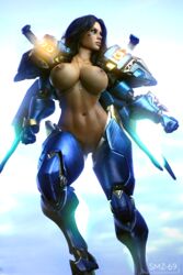 1girls 3d areolae big_breasts breasts brecca_(smz-69) cosplay female female_only functionally_nude large_breasts nipples overwatch pharah pussy smz-69 solo rating:Explicit score:183 user:justausername