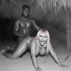 ai_generated artist_request black_and_white celebrity dall-e3 dark-skinned_female dark-skinned_male doggy_style large_ass large_breasts monochrome nicki_minaj nude nude_female nude_male rating:Explicit score:118 user:Carl_Wheezer