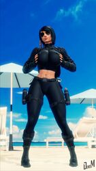 1girls 3d beach big_breasts breast_squeeze cameltoe dark-skinned_female denisem legs nipples_visible_through_clothing overwatch pharah solo solo_female squeezing sunglasses tactical_gear thick_thighs rating:Questionable score:45 user:DeniseM