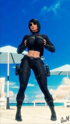 3d animated beach big_breasts dark-skinned_female dark_skin denisem female female_only legs overwatch pharah solo squeezing video rating:Explicit score:115 user:DeniseM