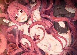 1girls arm_pull arms_up aroused bad_end black_horns black_thighhighs blush breast_sucking breasts breeding_slave captured captured_heroine clitoral_stimulation collarbone crying crying_with_eyes_open curled_horns defeat_sex defeated defeated_heroine demon_girl demon_horns female femsub fit_female forced grabbing grabbing_another's_breast horns horosuke horosuke_(toot08) interspecies io_(princess_connect!) large_breasts light-skinned_female long_hair milking_tentacles monster_rape multiple_vaginal_insertions naked_stockings navel nipples nude open_mouth pink_hair pinned_down princess_connect! pubic_tattoo rape red_eyes restrained restrained_arms sex slim_waist solo spread_legs stockings tattoo tentacle tentacle_pit tentacle_sex tentacle_sucking_breasts thighhighs thighs vaginal_penetration wide_hips rating:Explicit score:93 user:bot