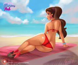 alluring beach bikini disney disney_channel disney_junior elena_castillo_flores elena_of_avalor female glamourpink high_heels legs ocean posing princess_elena rating:Questionable score:62 user:VladSeville