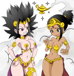 >:d 2018 2girls abs areolae armpits ass_visible_through_thighs belly belly_button belly_dancer big_breasts black_hair bloodyshanglong blush blushing breasts caulifla confused confusion cosplay covered_nipples dancer dragon_ball dragon_ball_super female female_only female_saiyan females fit fit_female genie genie_bottle genie_lamp gold_bikini gold_bracelet gold_jewelry golden_bikini hands_on_hips harem_outfit hips hourglass_figure jewelry kale light-skinned_female looking_at_another looking_at_breasts looking_at_each_other looking_at_partner looking_down looking_pleasured makeup midriff navel necklace png ponytail puzzled red_lips red_lipstick saiyan shiny shiny_breasts shiny_clothes shiny_hair shiny_skin smile smiling smiling_at_another smirk smirking sparkle sparkles spiky_hair steam steaming steamy tagme tan tan-skinned_female tan_body tan_skin teen thick thick_legs thick_thighs thighs tournament_of_power transparent transparent_background universe_6 universe_6_girls wide_hips young rating:Questionable score:112 user:XSolarX2607X