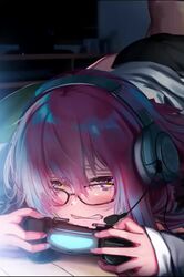 1boy 1girls ambiguous_penetration animated bangs blush clenched_teeth clothed_female_nude_male controller distracted distracted_sex drooling egirl fate/grand_order fate_(series) female female_focus from_behind game_controller headset high_resolution indoors loop male mash_kyrielight multitasking nigorimizu out_of_frame pale-skinned_female pink_hair prone_bone pussy_noise sex sex_while_gaming shorter_than_30_seconds sound straight teeth vaginal_penetration video video_games wet while_playing_videogame rating:Explicit score:717 user:TwinkieLord