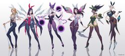 6girls akali battle_bunny_irelia bunnysuit camille_ferros citemer female_only high_heels irelia_xan kai'sa large_breasts league_of_legends luxanna_crownguard shoes syndra tagme thighhighs rating:Explicit score:377 user:Hypereide