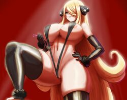 1girls areolae awesomeerix big_breasts blonde blonde_female blonde_hair cintia_(pokémon) cynthia_(pokemon) dominatrix female femdom gloves grey_eyes hair_ornament large_breasts long_hair mature_female micro_bikini nintendo nipples pokémon pokemon pokemon_champion pokemon_dppt sling_bikini thick_thighs thighhighs thighs unfinished wide_hips wip rating:Questionable score:118 user:Ugabuga