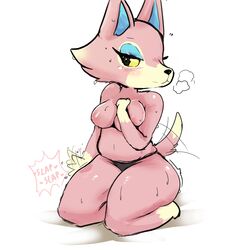 1girls 2019 animal_crossing anthro ass big_ass big_breasts blush breasts canine claws cute cute_fang female fluffy fluffy_tail freya_(animal_crossing) fur furry looking_at_viewer mammal nintendo open_mouth panties pawpads paws pink_fur pussy sitting small_breasts sweat tail tailwag tanuk_kun tongue wolf yellow_eyes rating:Explicit score:47 user:~Pokemon_Trainer~