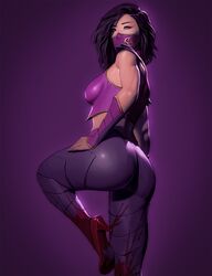 1girls 2d apple_butt ass back_view black_hair blood bubble_ass bubble_butt butt clothed clothed_female clothes clothing dark_hair dat_ass edenian female female_only fully_clothed hybrid leggings long_hair looking_at_viewer looking_back mask masked mileena mortal_kombat mortal_kombat_x netherrealm_studios pinup pretty-cool-huh purple_background round_ass shoulder_pads solo solo_focus standing tarkatan thick thick_ass thick_legs thick_thighs wide_hips yellow_eyes rating:Safe score:147 user:ShadowPain