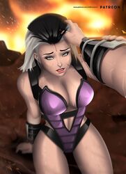 1girls 2d black_hair breasts bust busty cleavage curvaceous curves curvy curvy_body curvy_female curvy_figure curvy_hips deviantart edenian endlesscomics evandromenezes female female_focus hero heroine hourglass_figure humanoid light-skinned_female light_skin looking_at_viewer mortal_kombat mortal_kombat_(2011) mortal_kombat_11 mortal_kombat_x multicolored_hair partial_male queen sindel smile smiling voluptuous white_eyes rating:Safe score:63 user:ShadowPain