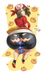 1girls absurdres anal_beads anus ass big_ass big_breasts big_butt borvar breasts clothed clothed_female female female_only female_protagonist from_behind highres huge_ass looking_at_viewer looking_back may_(pokemon) nintendo pokemon pokemon_rse pumpkin_butt pussy ripped_clothing sex_toy solo solo_female thick_thighs wide_hips rating:Explicit score:124 user:justausername