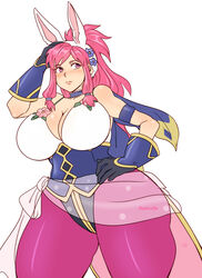 1girls alternate_breast_size artist_name background big_breasts breasts bunny_ears bunny_girl bunnysuit cleavage corset fire_emblem fire_emblem:_the_sacred_stones fully_clothed gloves hair_ornament hand_on_head hand_on_hip headgear huge_breasts large_breasts leggings looking_away marisa_(fire_emblem) marisa_(spring)_(fire_emblem) pantyhose patreon patreon_reward patron pink_eyes pink_hair pink_leggings pink_legwear pinkkoffin purple_clothing shiny_clothes shiny_clothing simple_background small_mouth solo solo_female thick_thighs transparent_clothing twitter twitter_username voluptuous white white_background white_bra wide_hips rating:Questionable score:31 user:Vincentolog