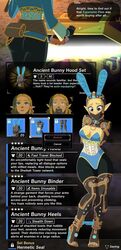 1girls ancient_bunny_binder ancient_bunny_heels ancient_bunny_hood ancient_bunny_hood_set arms_behind_back blonde_hair bondage breath_of_the_wild bunny_ears bunny_hood bunnysuit demigoddess gag game_mechanics hylian item_description mouth_gag on_model parody princess_zelda shocked solo stiletto_heels tears_of_the_kingdom text the_legend_of_zelda very_high_heels wossarem zelda_(tears_of_the_kingdom) rating:Explicit score:132 user:CopySlut_Ditto