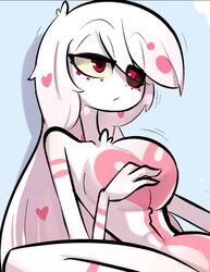 1girls angel_dust_(hazbin_hotel) arachnid arthropod ass bed bedroom big_ass big_breasts blush breasts cute demon demon_girl female female_angel_dust female_only fluffy genderswap genderswap_(mtf) hazbin_hotel laying_down long_hair looking_at_viewer naked nipples open_mouth red_eyes rule_63 spider straight_hair tongue usagi_star vivienne_medrano white_body white_fur rating:Explicit score:171 user:~Pokemon_Trainer~