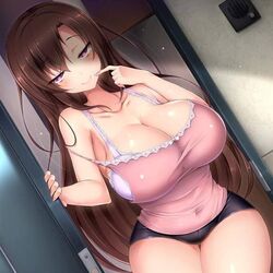 1girls answering_door ass bare_arms bare_legs bare_shoulders bare_thighs big_breasts big_hips big_thighs black_shorts blush booty_shorts bra breast_focus breast_jiggle breast_shake breasts brown_eyes brown_hair character_request clavicle cleavage clothed_female come_hither copyright_request covered_navel curvaceous curvy curvy_body curvy_female curvy_figure curvy_hips door doorway doskoinpo dutch_angle eyebrows_visible_through_hair eyelashes_visible_through_hair female female_focus female_only femdom finger_to_mouth half-closed_eyes hourglass_figure huge_ass huge_breast huge_breasts jiggle jiggling_breasts large_breasts large_hips large_thighs legs lingerie long_hair looking_at_viewer looking_pleasured low_quality massive_breasts midriff naughty_face navel navel_visible_through_clothes open_door original original_character pink_eyes pink_shirt presenting_breasts purple_eyes seducing seductive seductive_eyes seductive_gaze seductive_look seductive_smile sexually_suggestive shaking_breasts short_shorts shorts sideboob skin_tight smile smiling smiling_at_viewer smug_face solo solo_female solo_focus standing_in_doorway strap_slip suggestive_look tank_top taunting taut_clothes taut_shirt teasing thick_hips thick_thighs thigh_gap thighs thin_waist tight_clothes tight_clothing underwear voluptuous wide_hips wide_thighs rating:Questionable score:850 user:Valley