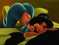 1girls aladdin arabian_female ass ass_up big_ass big_eyes bubble_ass bubblebadassbutts dat_ass disney disney_princess female female_only huge_ass looking_at_viewer middle_eastern_female princess princess_jasmine round_ass royalty solo thick top-down_bottom-up rating:Safe score:169 user:justausername