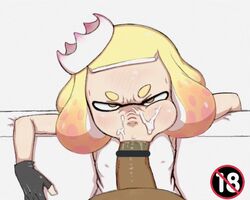 1futa 1girls angry angry_facial angry_fellatio black_gloves blush censored cephalopod cephalopod_humanoid cheek_bulge couch crown cum cum_on_face dark_skin facial fellatio female female_only fingerless_gloves futa_on_female futanari gloves humanoid inkling marina_(splatoon) nintendo nipple_bulge nuranura-san octoling octopus octopus_girl pearl_(splatoon) penis pov solo_focus splatoon splatoon_2 squid squid_girl tagme tentacle tentacle_hair white_background white_topwear yuri rating:Explicit score:239 user:erosalom