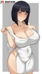 1girls alternate_breast_size apron big_breasts bob_cut boruto:_naruto_next_generations curvaceous curvy dark_blue_hair female_only high_resolution highres hioyami huge_breasts human hyuuga_hinata large_breasts looking_at_viewer mature mature_female medium_hair milf naked_apron naruto seductive_smile teasing rating:Questionable score:314 user:Azureknight95