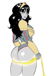 1girls apple_butt ass athletic back_view background beauty_mark black_hair breasts bubble_butt busty dc dc_comics digital_drawing_(artwork) fanart female female_only large_ass latina legs leotard looking_at_viewer mole mole_above_mouth simoncrips sketch solo tan_skin thick_ass thick_legs thick_thighs thighs voluptuous white_background wonder_woman wonder_woman_(series) yara_flor rating:Questionable score:94 user:ShadowPain