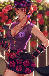 1girls big_breasts cleavage clothed clothing female_only gloves hand_on_hip jojo's_bizarre_adventure jojolion looking_away miniskirt pink_hair popsicle solo_female sucking sweat yasuho_hirose rating:Questionable score:90 user:deleted4534