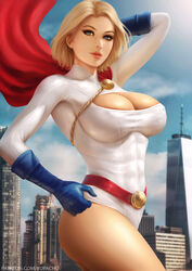 1girls big_breasts breasts cleavage dc dc_comics dc_super_hero_girls female female_only karen_starr large_breasts looking_at_viewer pinup power_girl solo superman_(series) yupachu rating:Explicit score:146 user:justausername