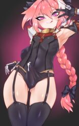 1boy :p absurd_res androgynous armpits astolfo_(fate) balls balls_in_panties black_thighhighs blush braided_hair cum cum_on_clothes cum_under_clothes ejaculation_under_clothes erection erection_under_clothes eye_contact eyelashes fate/grand_order fate_(series) femboy feminine_male flat_chest girly hair_ribbon heart-shaped_pupils high_resolution jtveemo long_hair looking_at_viewer looking_down male male_focus male_only peace_sign pink_eyes pink_hair smile solo standing thighhighs thighs trap very_high_resolution rating:Questionable score:529 user:Ugabuga