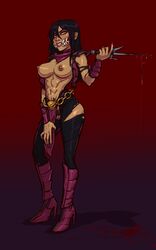 1girls 2d abs areolae big_breasts breasts female female_only large_breasts mileena mortal_kombat mortal_kombat_x nipples pears_(artist) solo rating:Explicit score:198 user:justausername