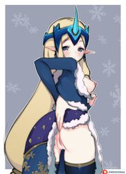 ass blonde_hair blue_eyes blush breasts butt_grab celestial_(league_of_legends) clothed elf_ears league_of_legends lewdishsnail pointy_ears revealing_pussy sketch snowdown_series solo solo_female soraka spread_pussy standing winter_wonder_soraka winter_wonderland_series rating:Explicit score:82 user:Lipalow